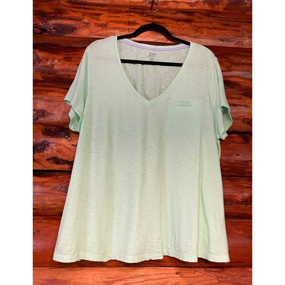 Crown & Ivy Curvy Mint Green Size 2XL